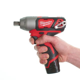 Milwaukee M12 BIW12-202C Akku Schlagschrauber 1/2"Vierkant mit Sicherungspin
