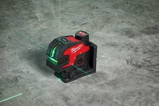 Milwaukee M12 CLL4P-0C Kreuzlinienlaser mit Vier Lotpunkten