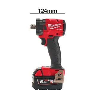 Milwaukee M18 FIW2P12-0X 1/2" Vierkant Akku-Kompakt Schlagschrauber mit Sicherungspin