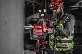Milwaukee M18 ONEFHXDEL-552C Akku-Kombihammer + Staubabsaugung
