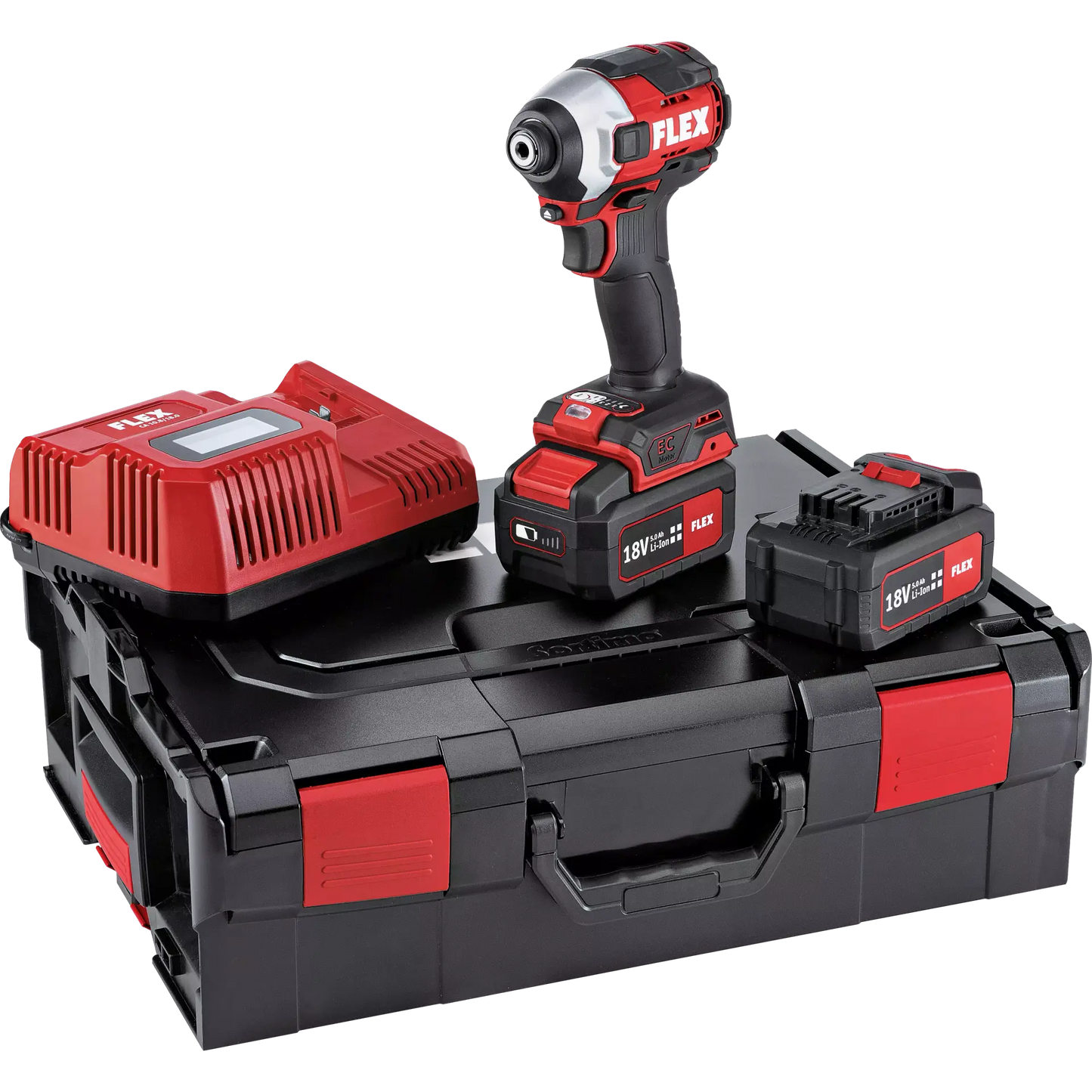 FLEX ID 1/4" 18.0-Ec HD / 5.0 Set Akku-Schlagschrauber 18.0V mit Bitauswurf