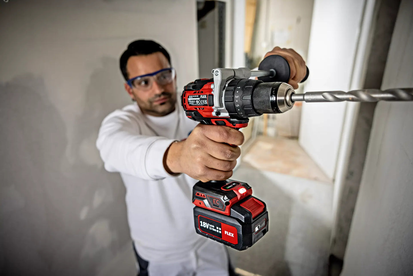 FLEX PD 2G 18.0-EC HD Akku--Schlagbohrschrauber 2-Gang 18.0V mit Turbo-Modus