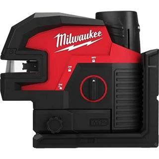 Milwaukee M12 CLL4P-301C Kreuzlinienlaser mit Vier Lotpunkten